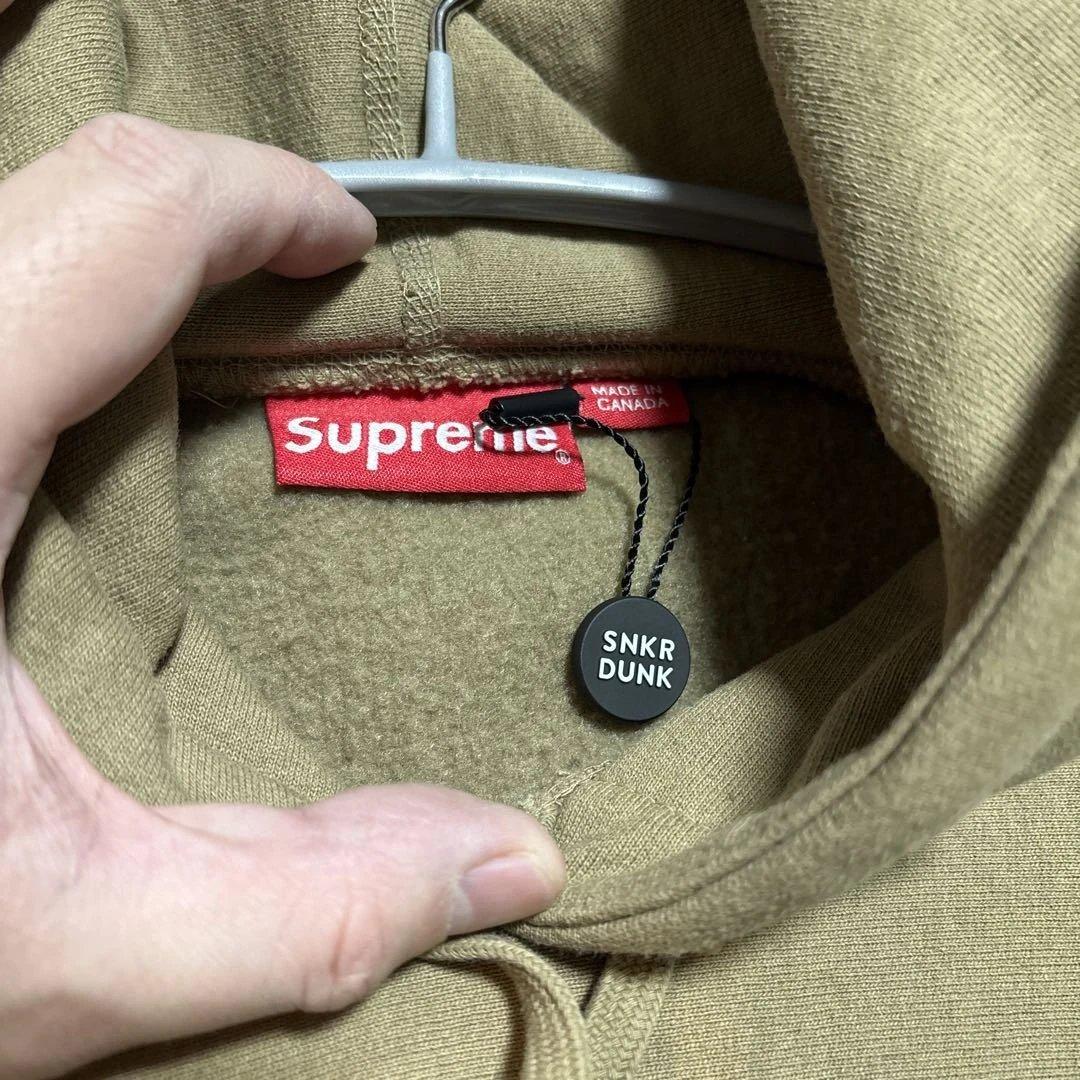 シュプリーム ボックス ロゴ フーディー \"ダーク サンド\" (23FW)