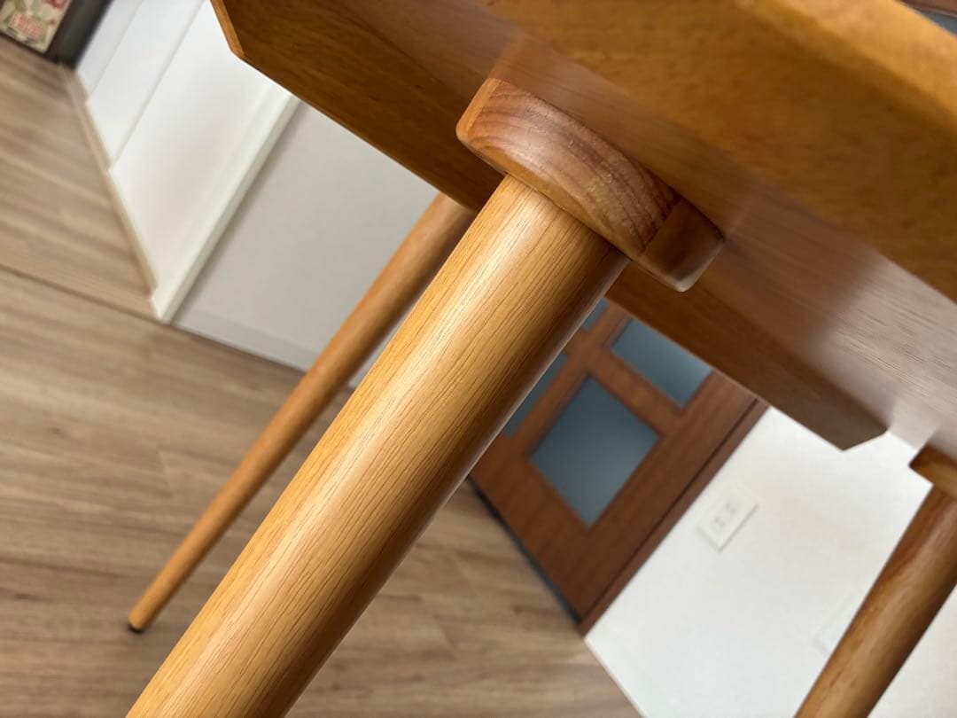 ★値下げ★ビスコットセミオーダー★ダイニング丸テーブル80cm★オーク材★美品★