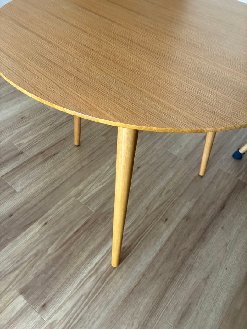 ★値下げ★ビスコットセミオーダー★ダイニング丸テーブル80cm★オーク材★美品★