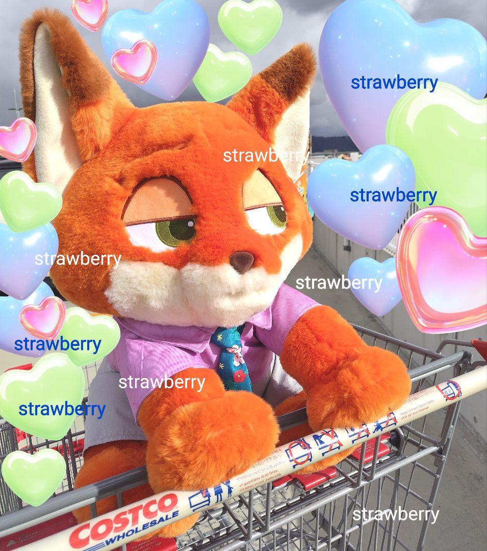 ズートピア゙２　ニック　大きな　ぬいぐるみ　ブランケット付き♥　コストコ　新作②