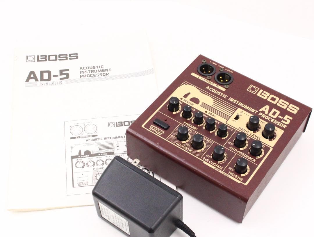 ▲BOSS AD-5 アコースティック楽器プロセッサー
