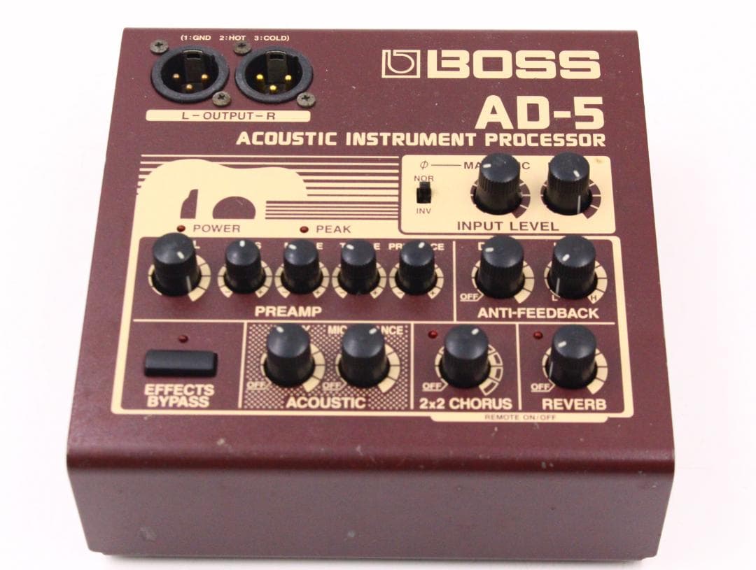 ▲BOSS AD-5 アコースティック楽器プロセッサー