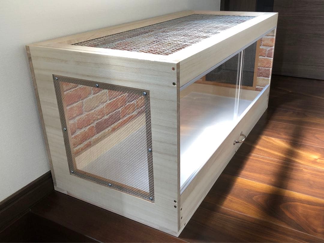 新品未使用　木製ケージ　ハリネズミ　ハムスター　小動物　爬虫類　両生類