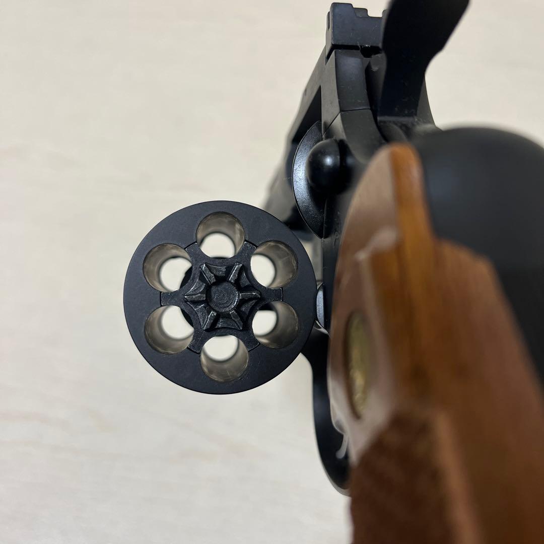 【タナカ モデルガン】コルト パイソン4インチ 冴羽獠モデル　木製グリップ交換済