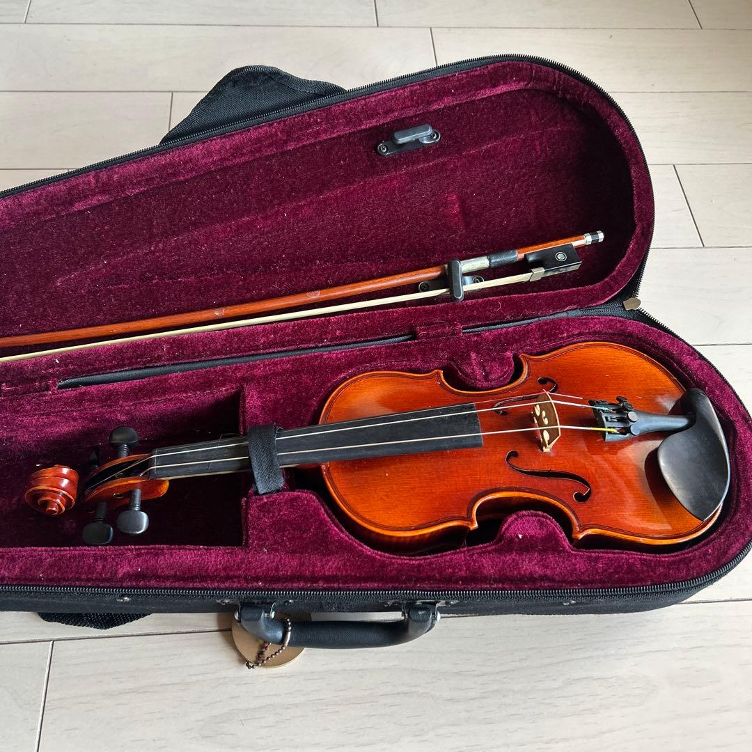 1／8 木製バイオリン 本体とハードケース