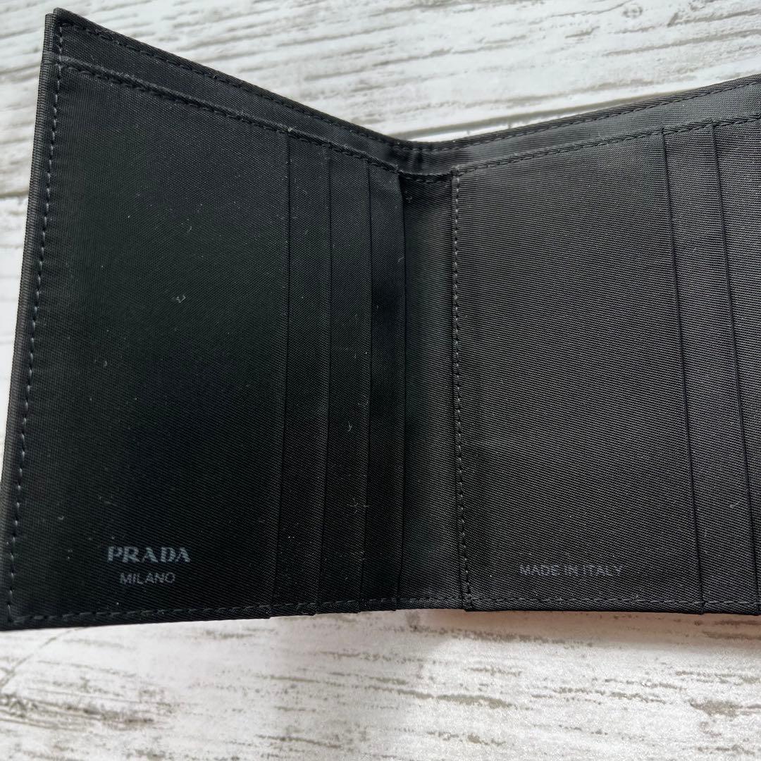 お値下げ1月3日迄☆新品未使用品☆PRADA ブラック 三つ折り財布 ナイロン