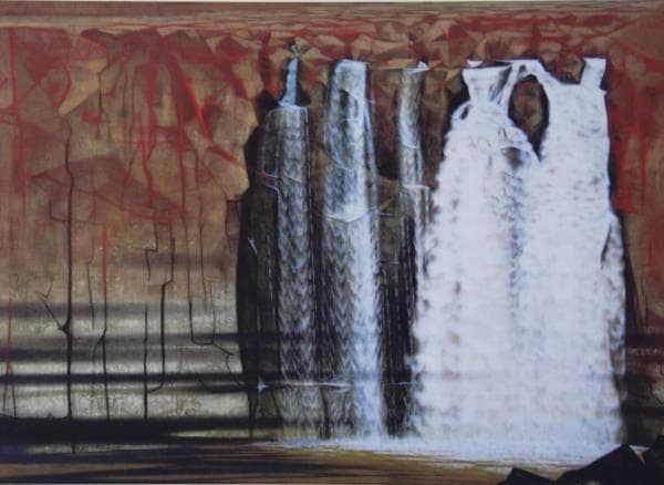 岩橋英遠、【蝕】、豪華・希少画集画、新品高級額・額装付、状態良好