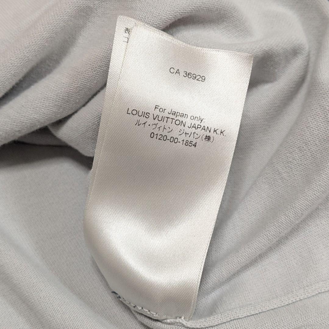 【値下げ】ルイヴィトン 半袖カットソー モノグラム柄 グレー XL