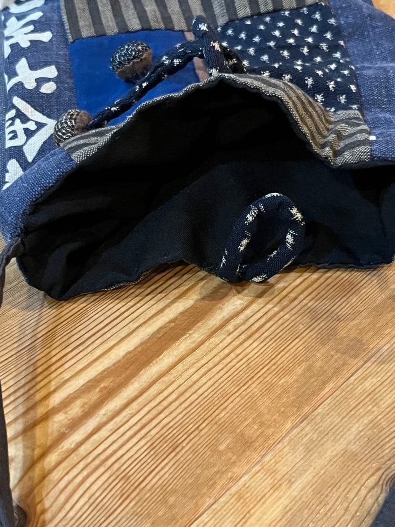 藍染　デニム古布リメイク　ハンドメイド刺し子　トートバッグ　ポーチまとめ売り5個