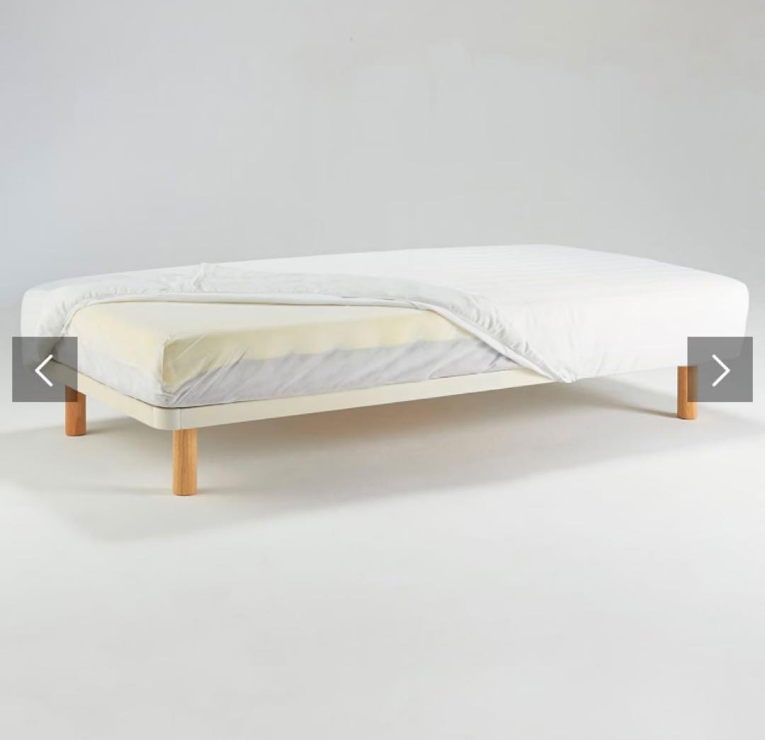 脚付きセミダブルマットレス ホワイト