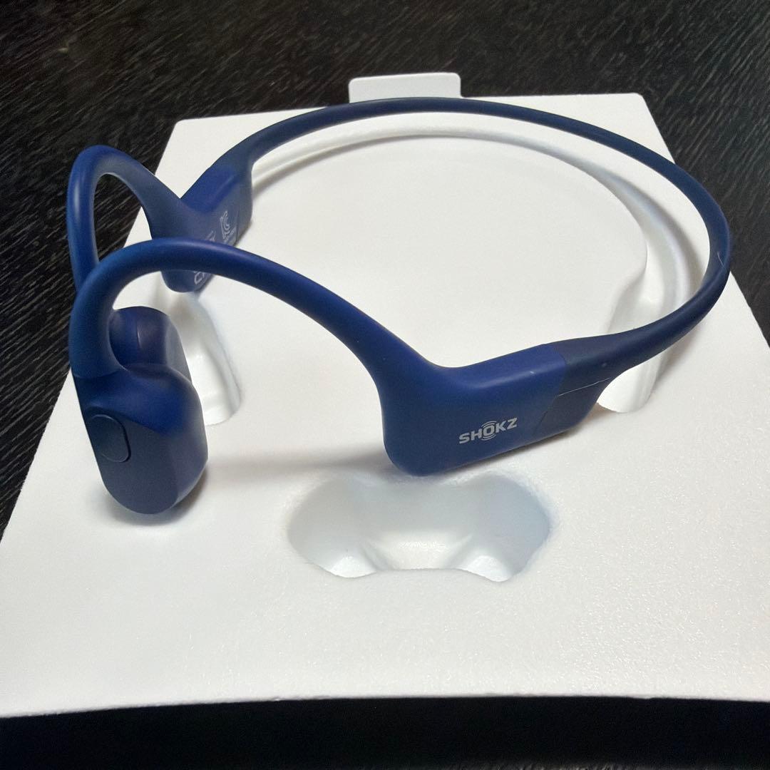 SHOKZ OPENRUN 骨伝導イヤホン ブルー