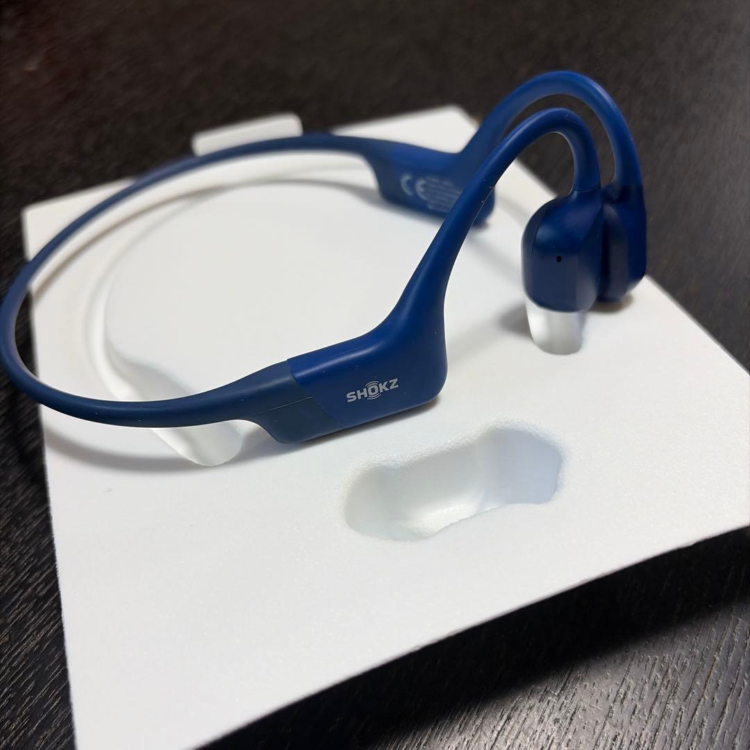 SHOKZ OPENRUN 骨伝導イヤホン ブルー
