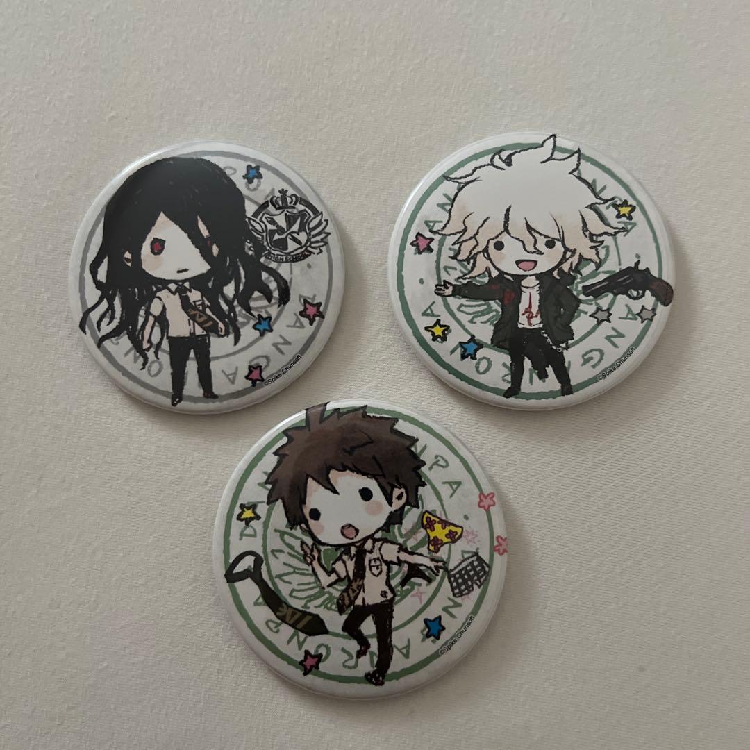 ダンガンロンパ 狛枝凪斗 カムクライズル　日向創グラフアート 缶バッジ