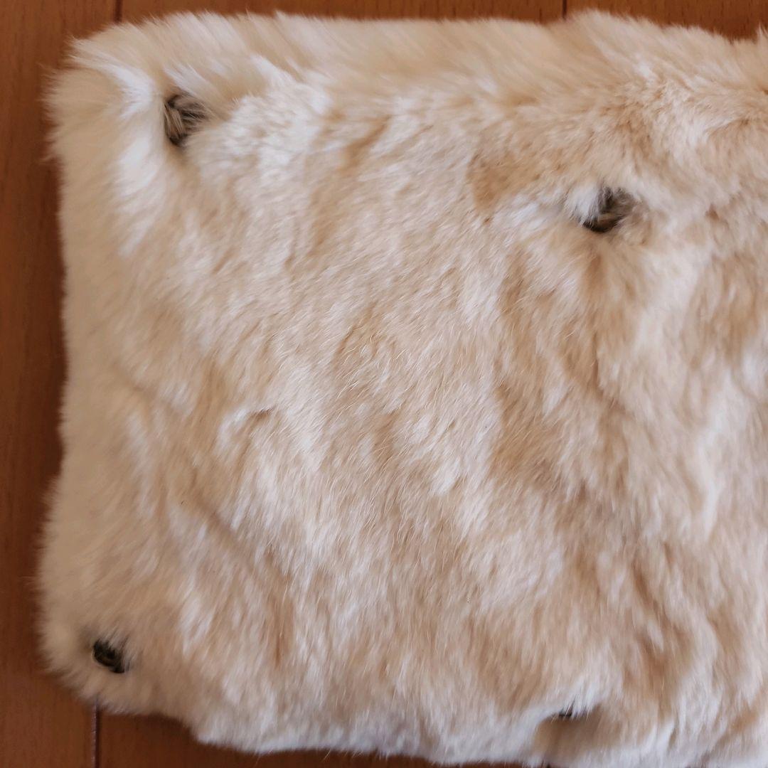 CHANEL シャネル マフラー ラビットファー 白色