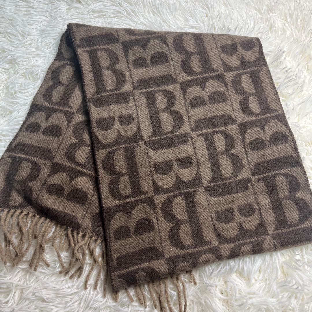 BURBERRY 100%カシミヤ マフラー ブラウン系