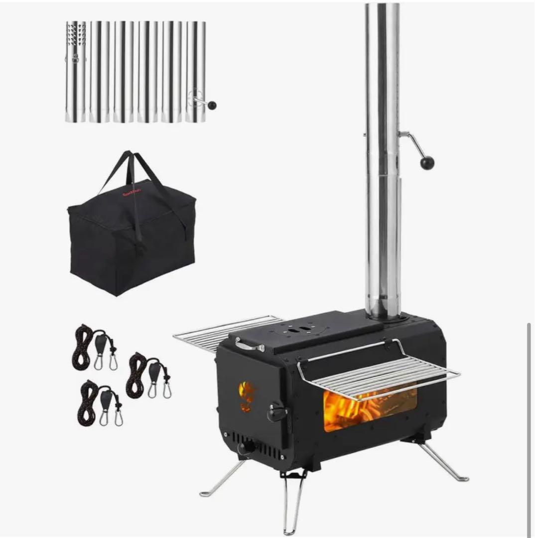 TOWALLMARK 薪ストーブ MK-380 煙突・バッグ付き