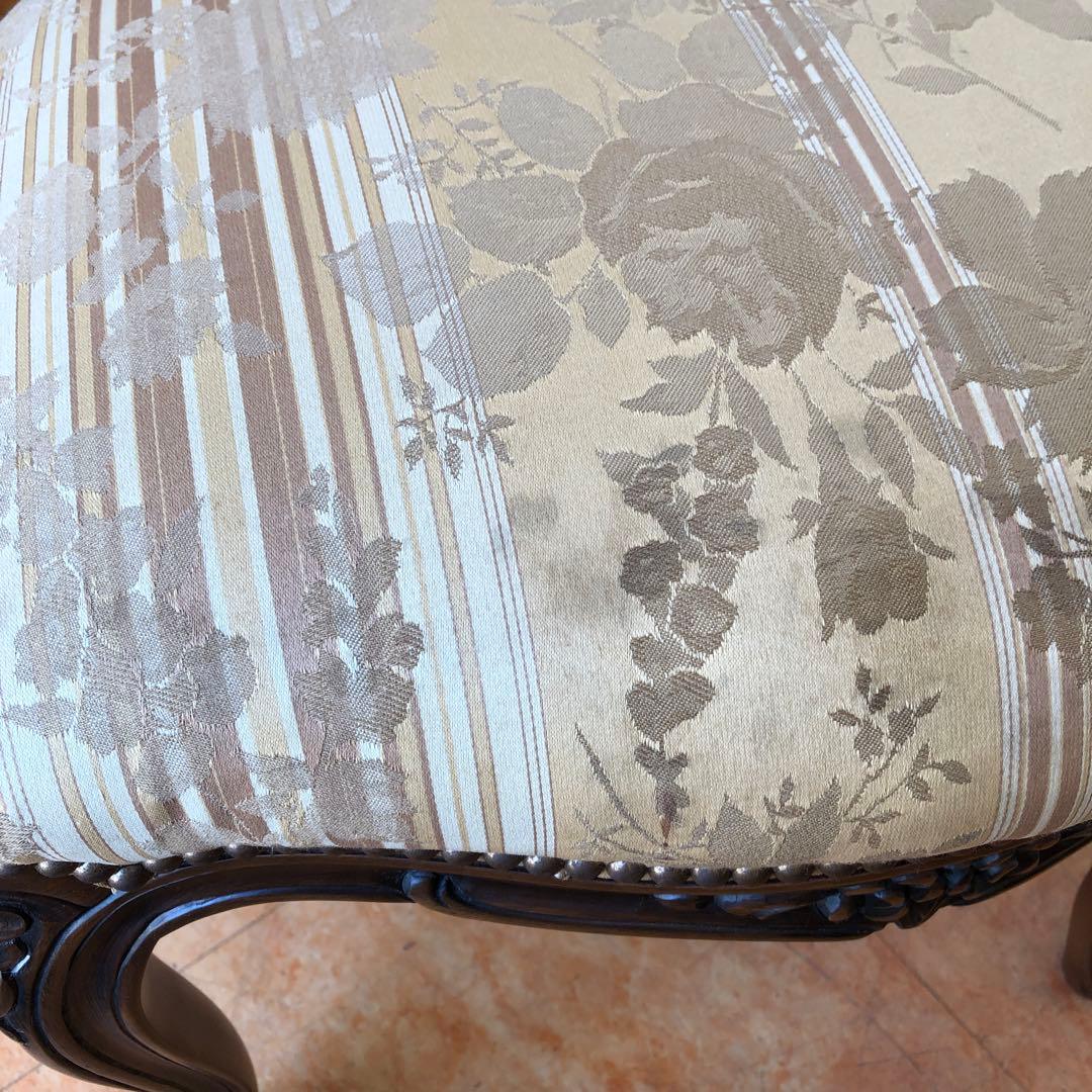 あ2 domani カリモク 椅子 ルイ15世 猫脚 アンティーク 2脚