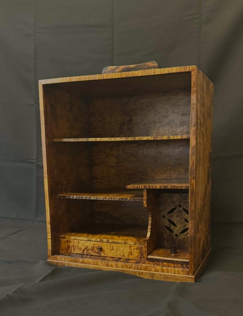 ★★玉杢 無垢 中国 器局 唐木 黒檀 瓢箪摘 煎茶道★★