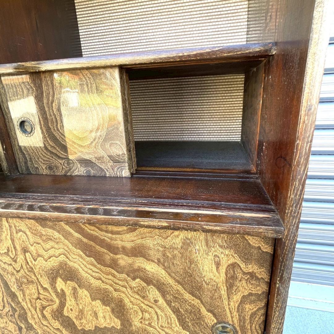 昭和レトロ 茶箪笥 茶棚 飾り棚 キャビネット 和モダン アンティーク