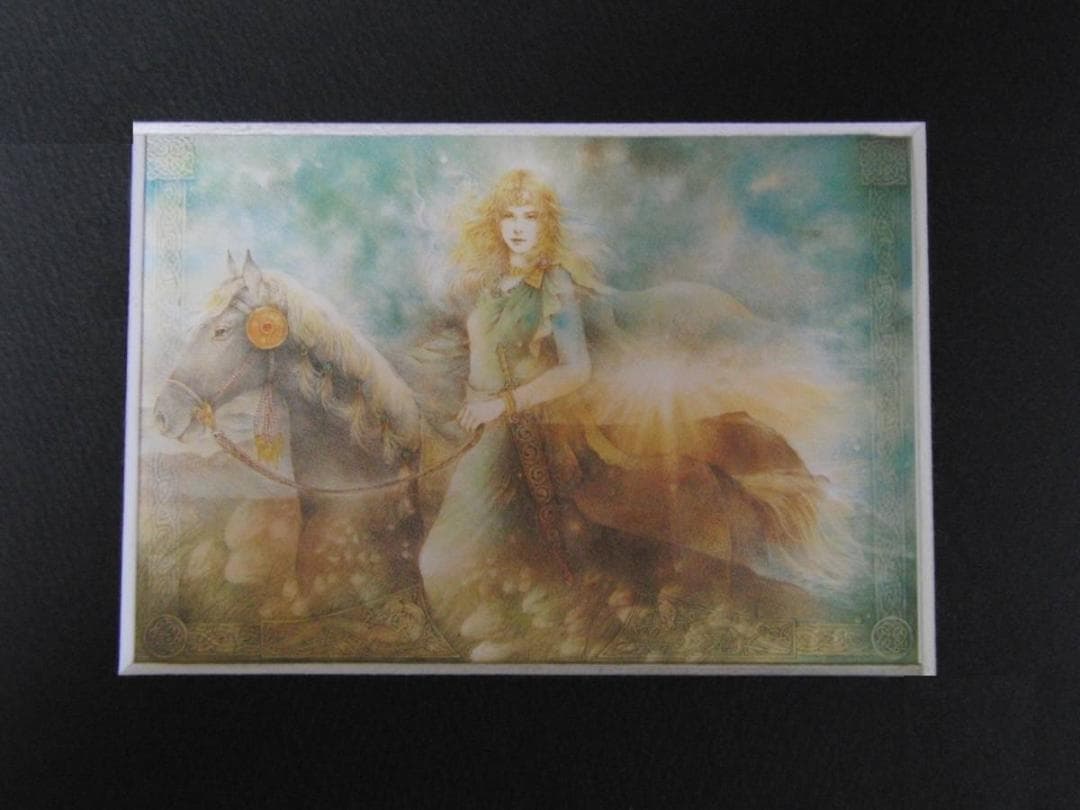 きたのじゅんこ、「ケルトの女神伝説」、希少画集、額装画、日本製・新品額にて額装