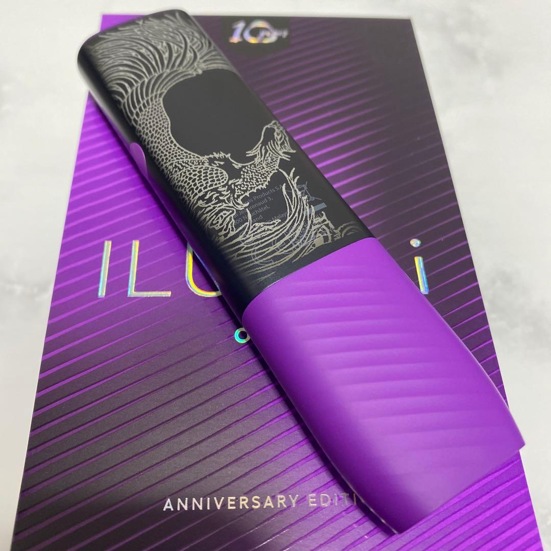 龍 鳳凰 デザイン iQOS アイコス イルマ i ワン 10周年 モデル 黒紫