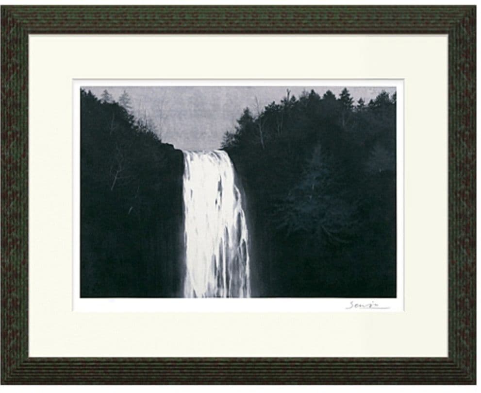 SALE★千住博　〖滝、崖の木〗