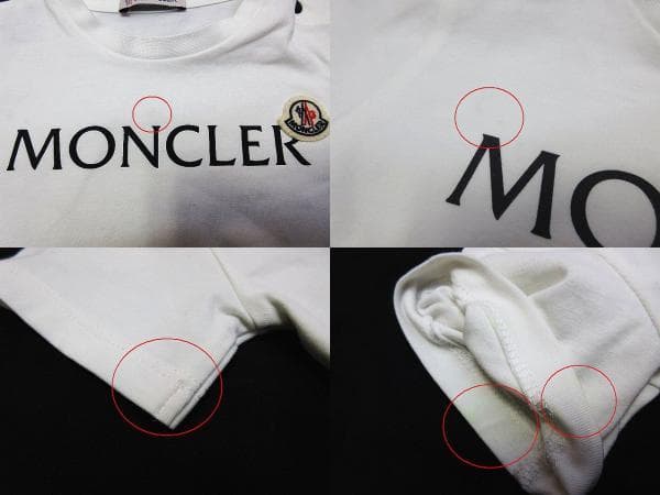 M*^様 18/24 ベビー モンクレール ロゴプリント 半袖Tシャツ 2枚 白