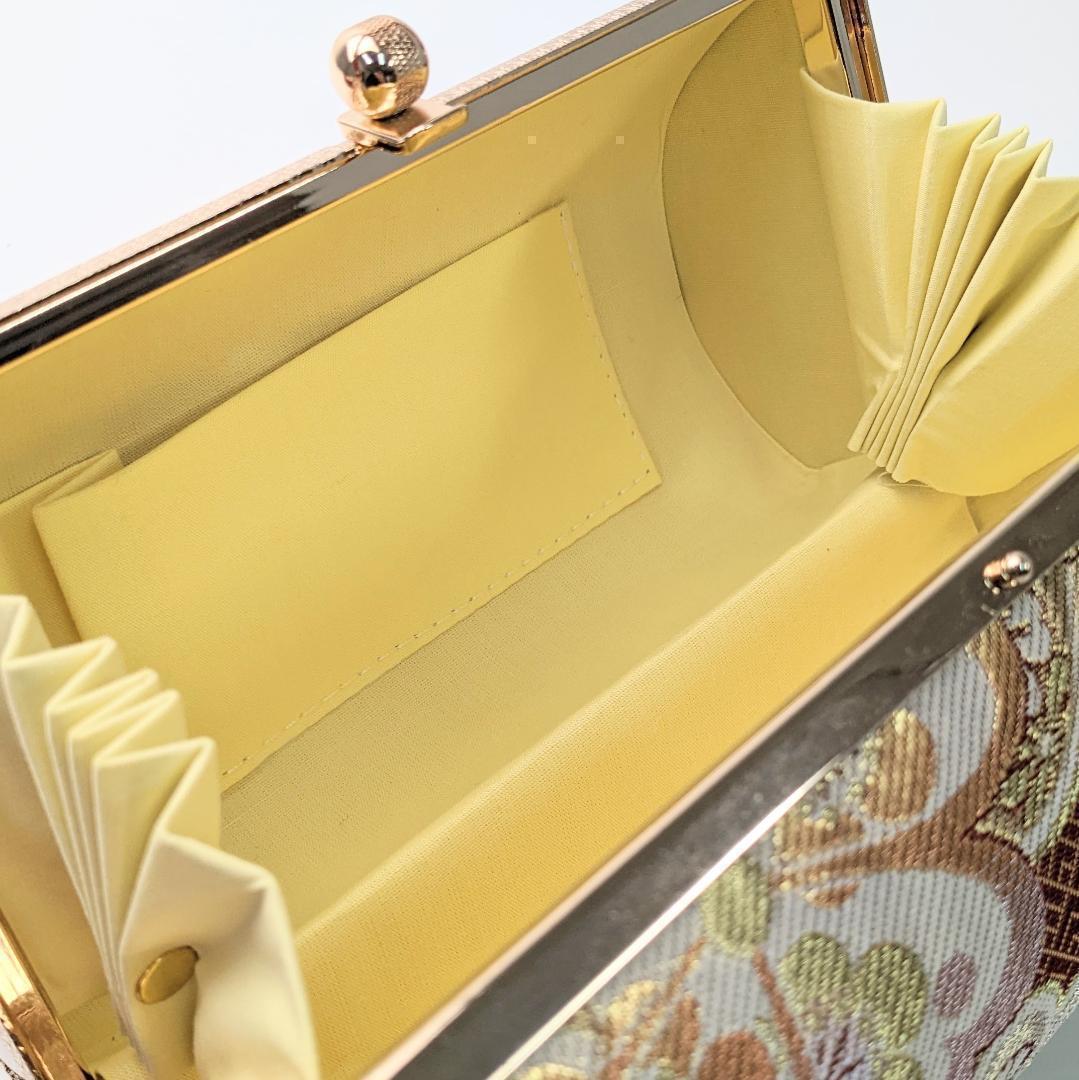 草履バッグセット 振袖 帯地 赤 桜 フリーサイズ w48-6