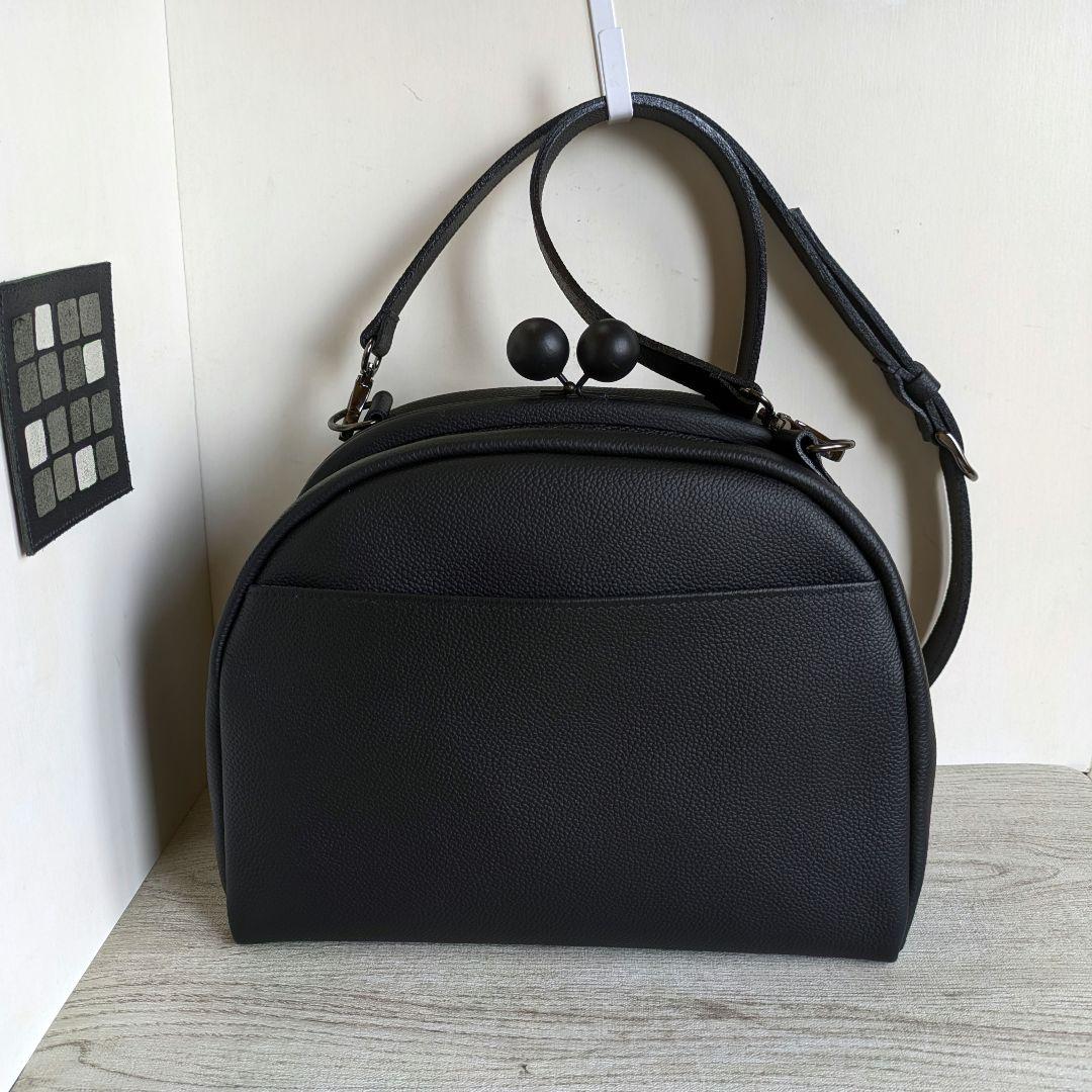 ミサト がま口ショルダーバック、親子がま口お財布　革