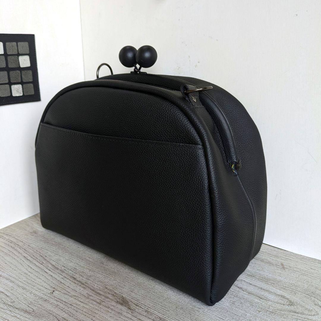 ミサト がま口ショルダーバック、親子がま口お財布　革