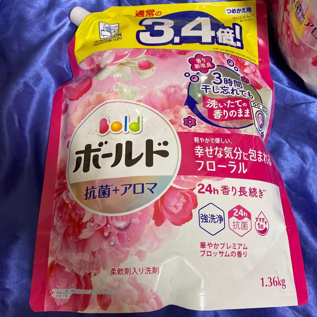 ボールド　柔軟剤入液体洗剤　フローラル　1.36kg x12