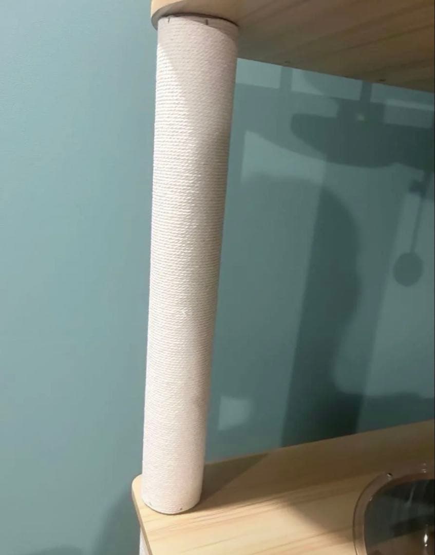 キャットタワー 木製　コットン紐　170センチ