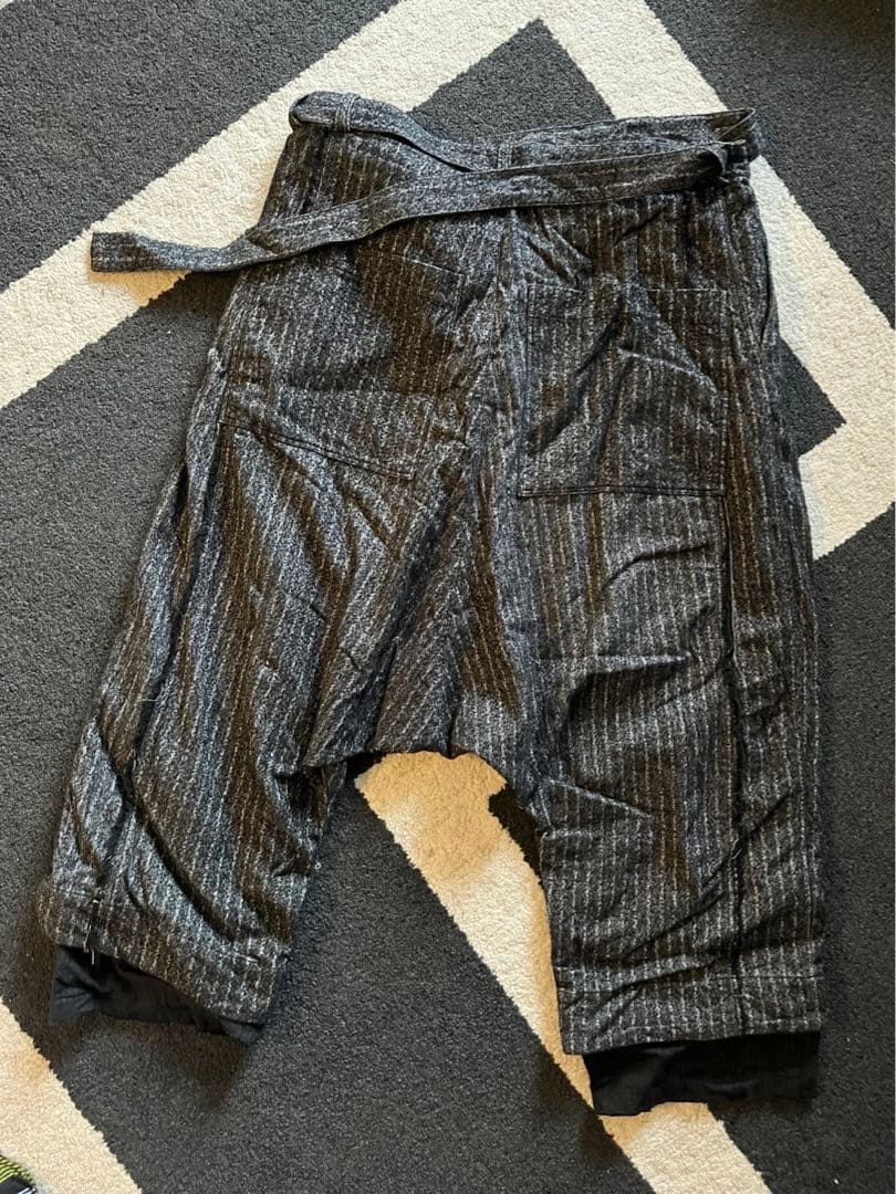 エーエフアーティファクト　af artefactストライプ サルエルパンツ