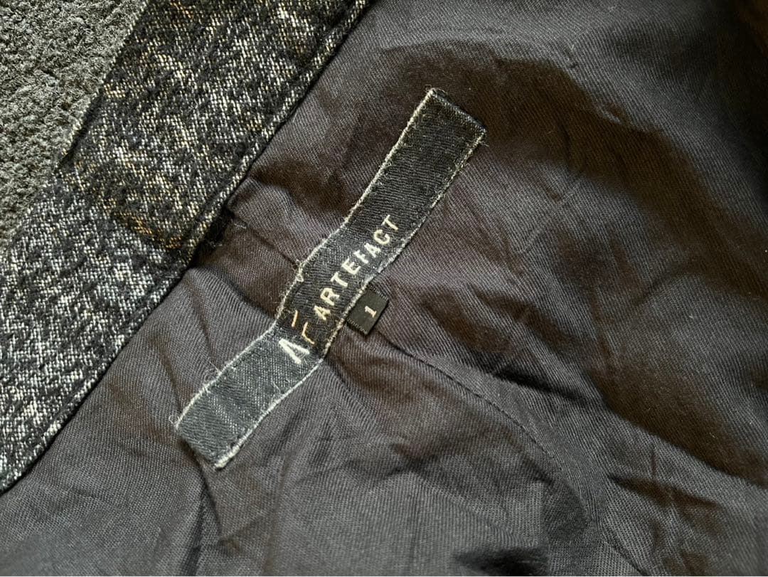 エーエフアーティファクト　af artefactストライプ サルエルパンツ