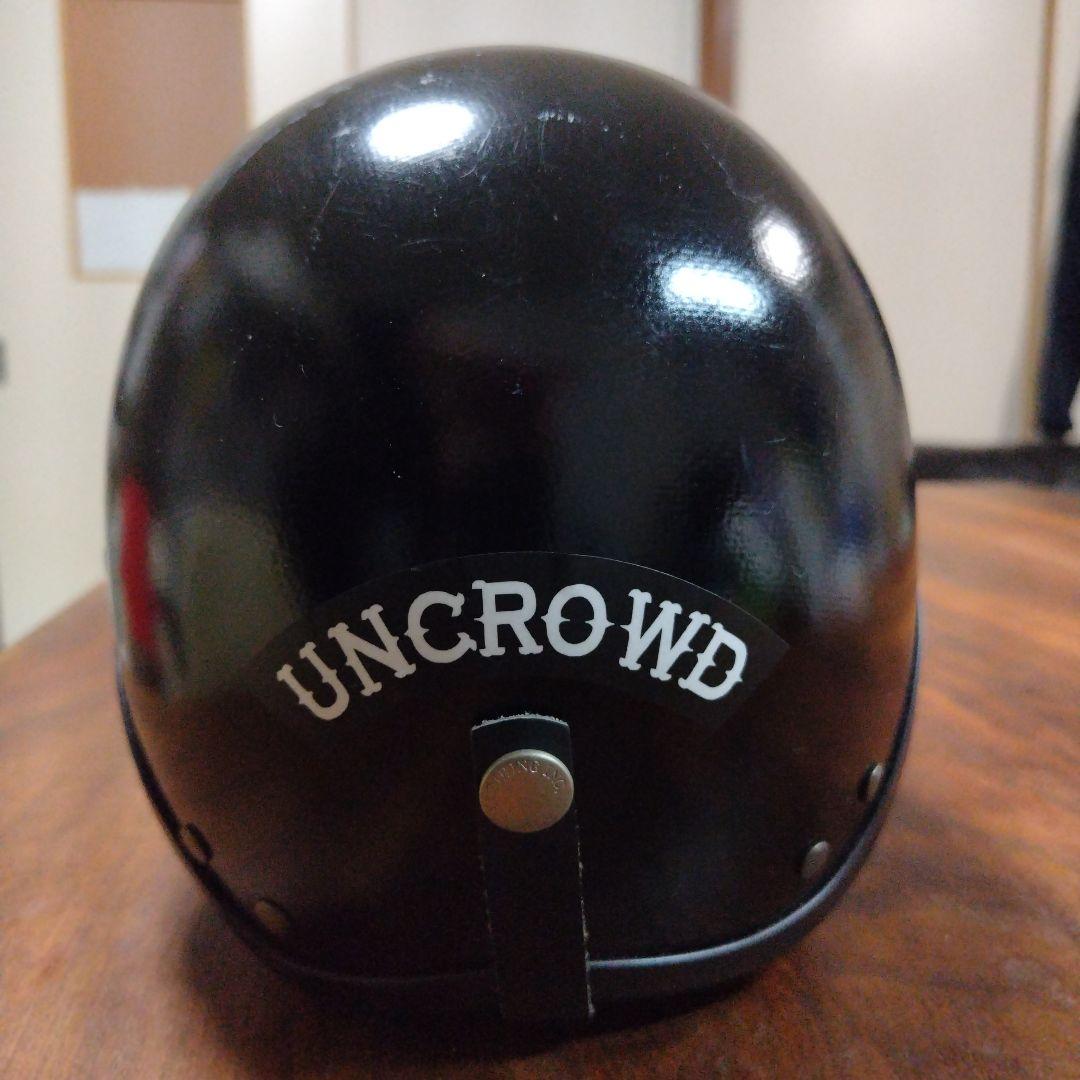 ノマドクロージング 半帽ヘルメット ブラック バイザー付き