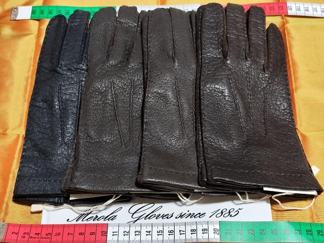 値下げ メローラ ペッカリー焦茶2ライニングなし グローブ 革手袋 MEROLA