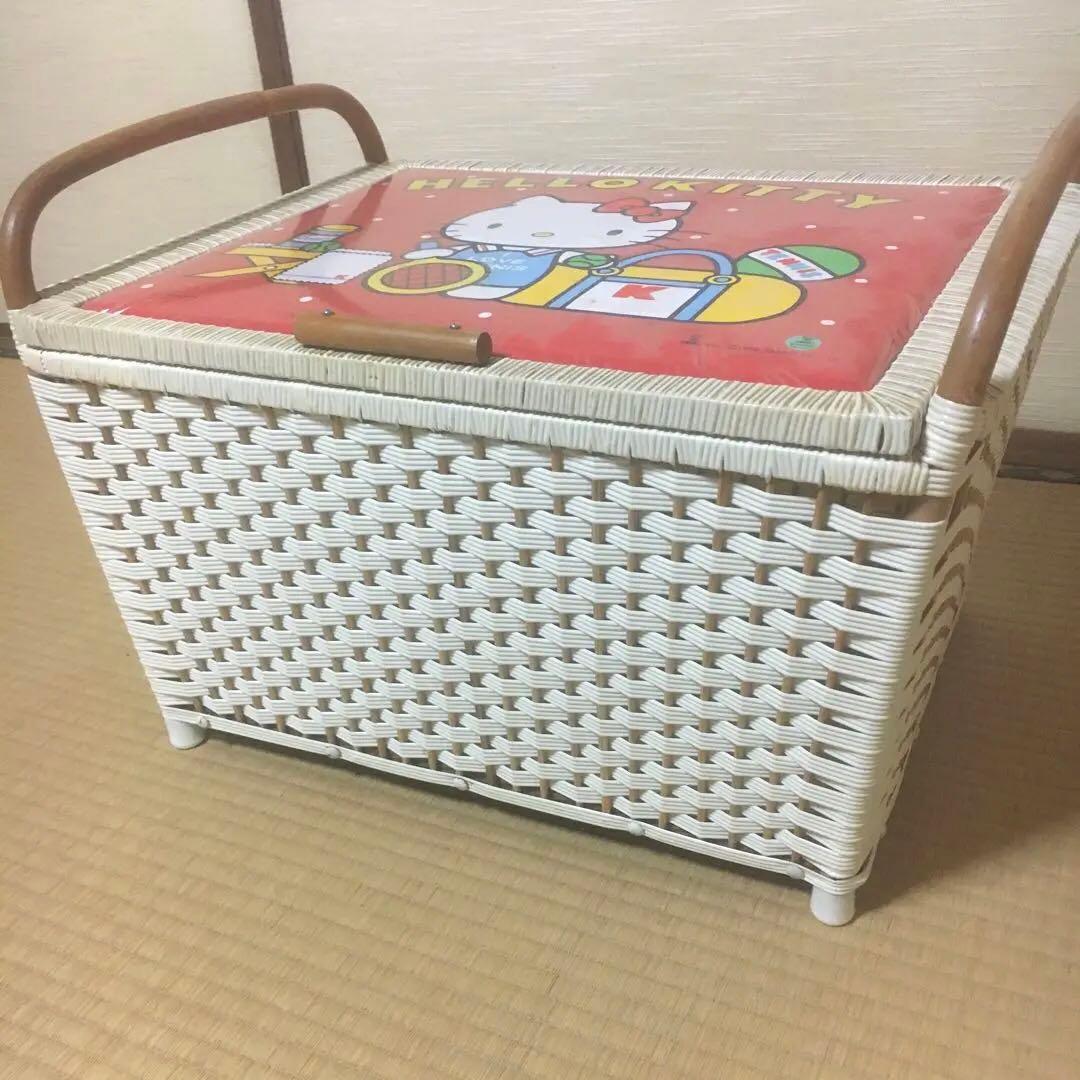 サンリオ　Hello kitty レトロ　希少　おもちゃ箱 収納箱　収納ボックス