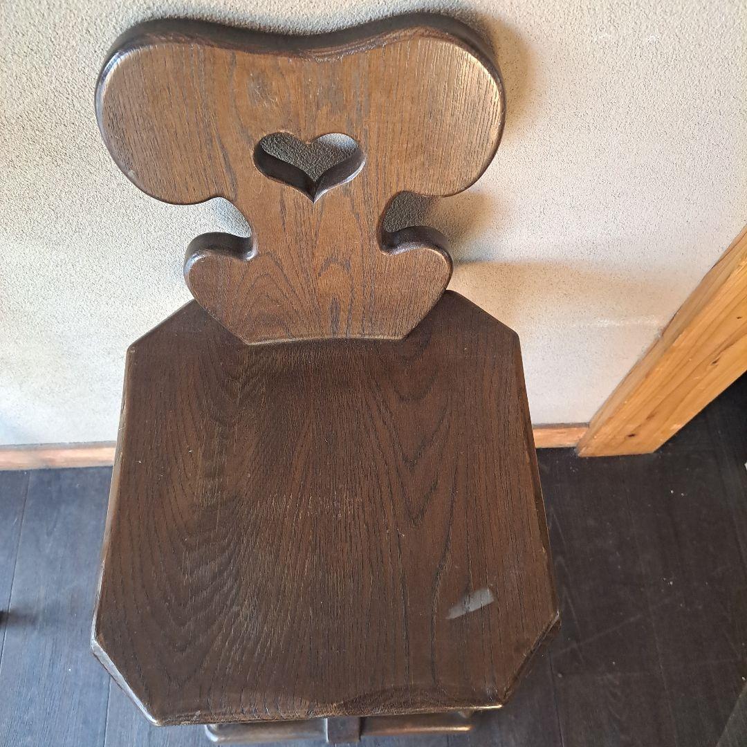 フランダースの家具やさん購入　重厚アンティークヨーロッパ輸入家具スツール