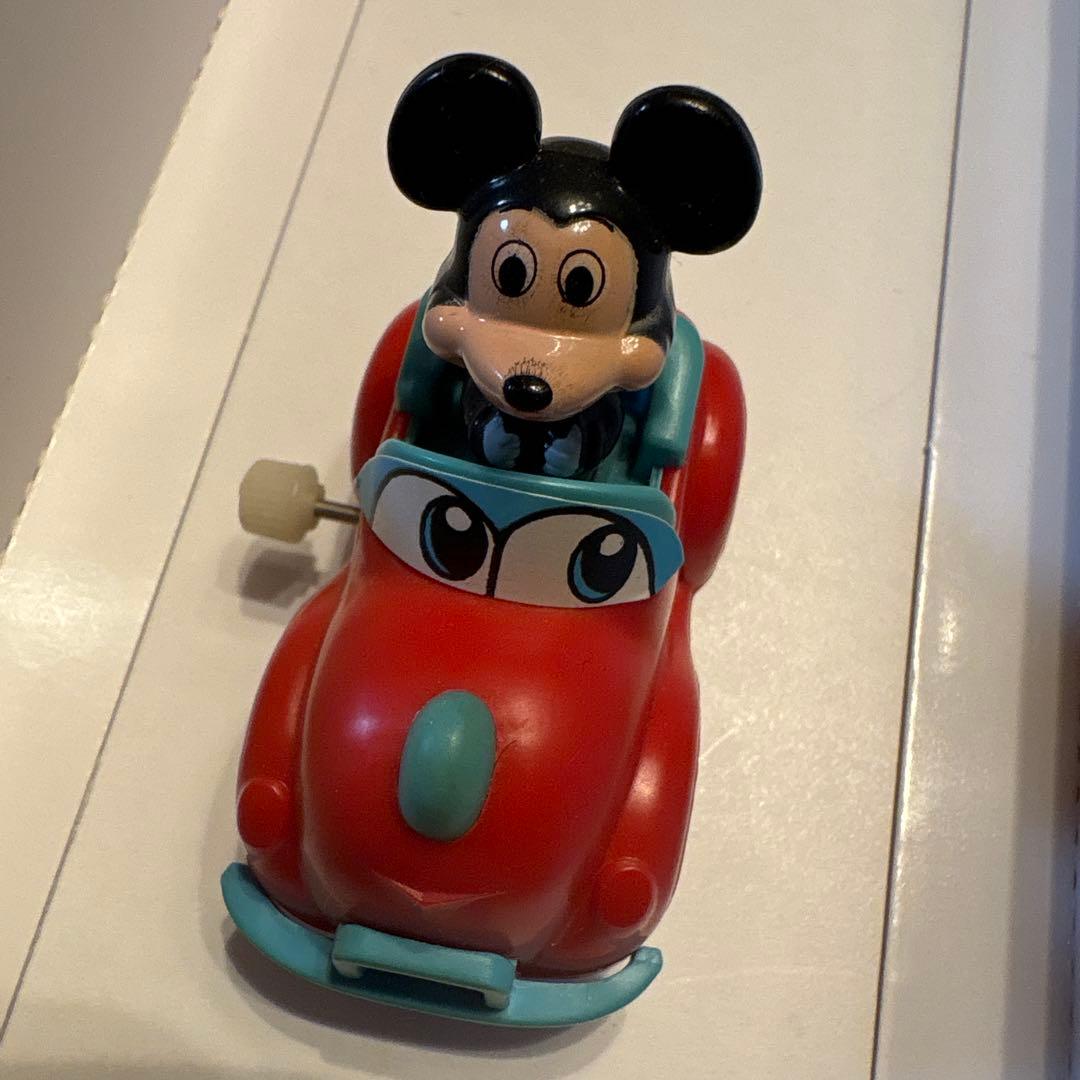 ミッキーマウス　ぜんまい　ミニカー　TOMY 日本製