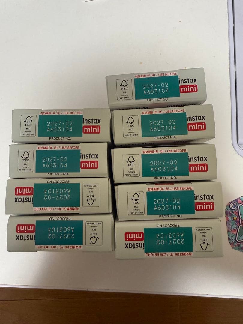 チェキ専用フィルム 絵柄入りフレームタイプ (くまのプーさん) 9個