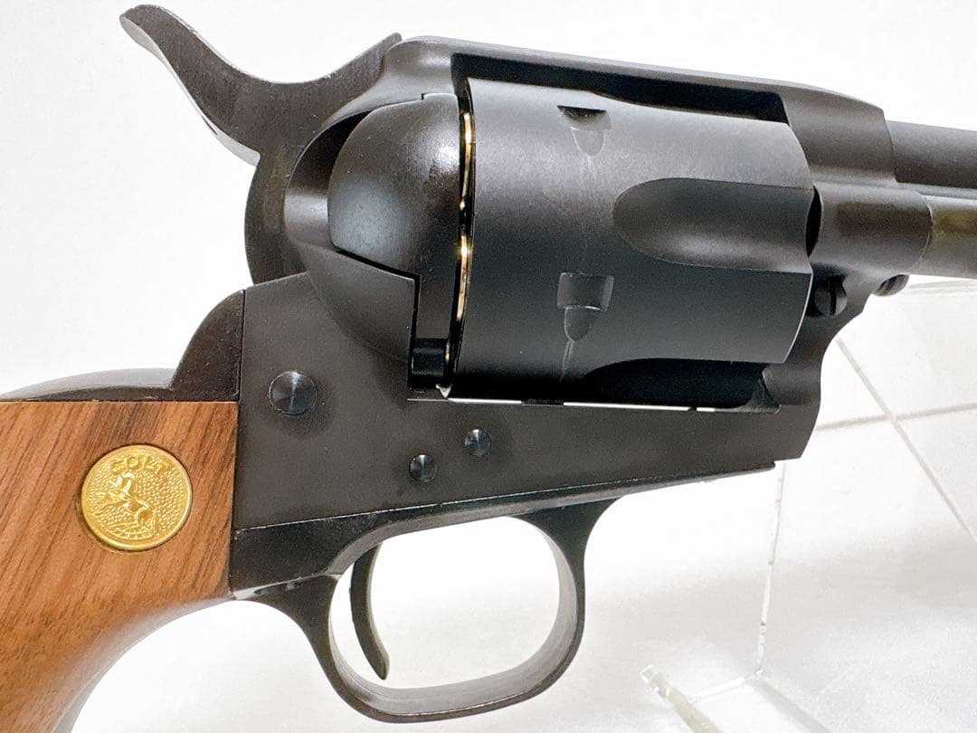 【美品】COLT SAA .45 4inch 木製グリップカスタム モデルガン