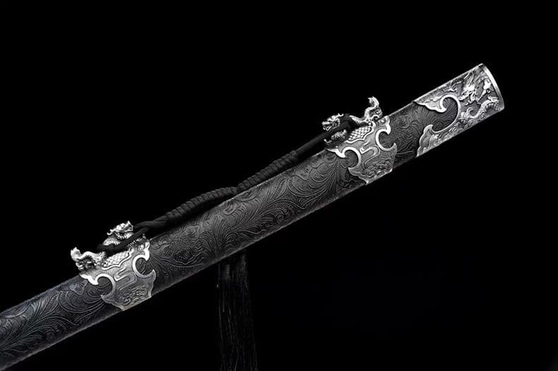 [武聖の苗刀] 繍春刀 牛尾刀 苗刀 手鍛造打 鋼刀 冷兵器 古兵器 両手刀