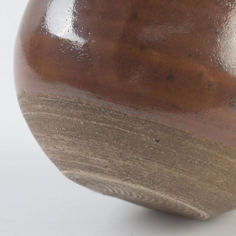 茶道具　瀬戸焼　文琳茶入　仕覆付　共箱　V　9496