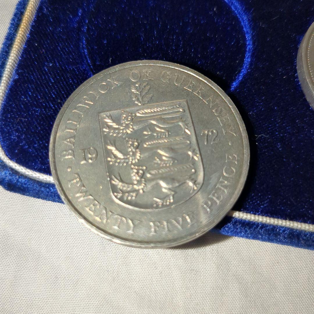 1972 エリザベス2世 シルバーウェディング3枚　重量総84g 記念銀貨