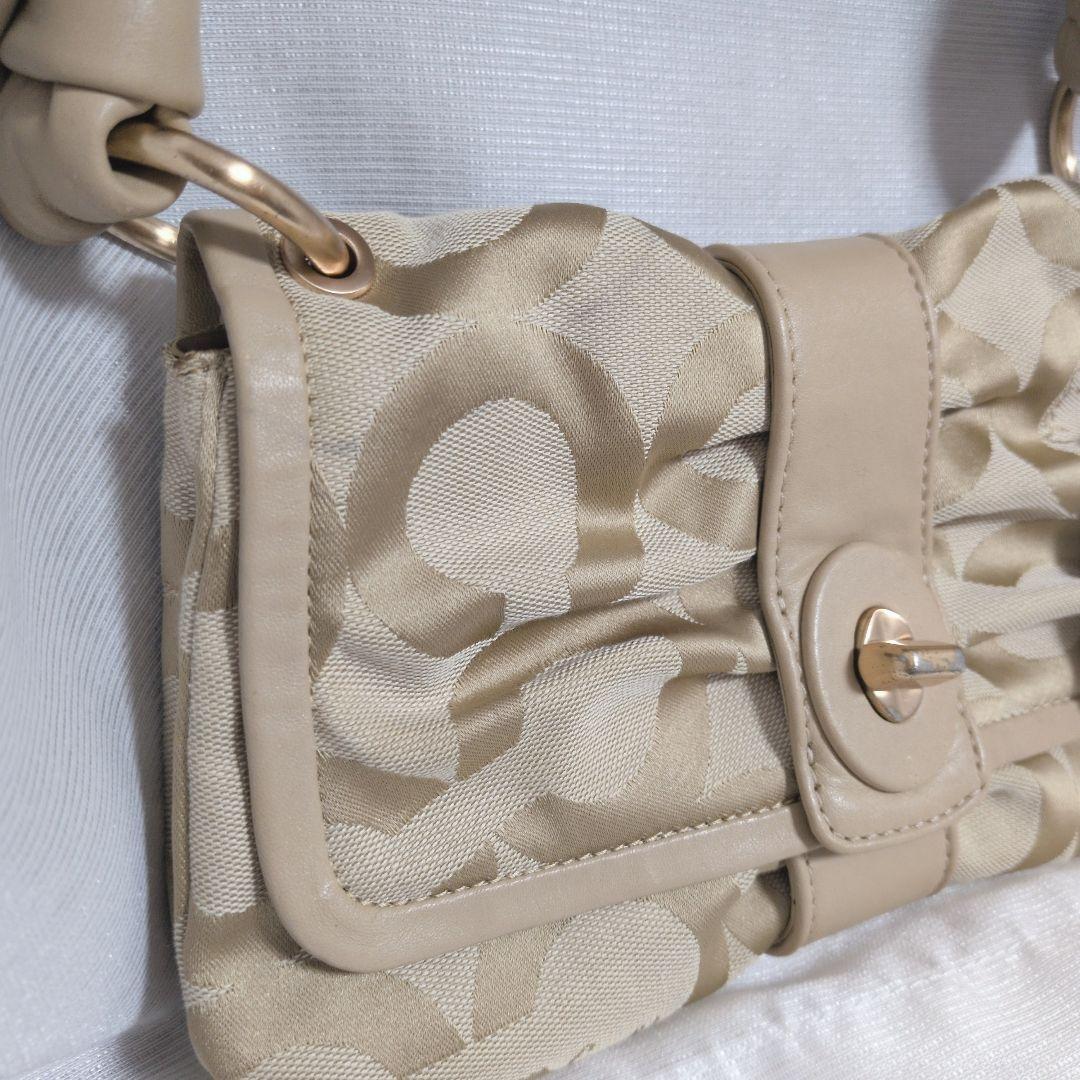 COACH 13408 ハンドバッグ　ワンショルダーバッグ　ベージュ
