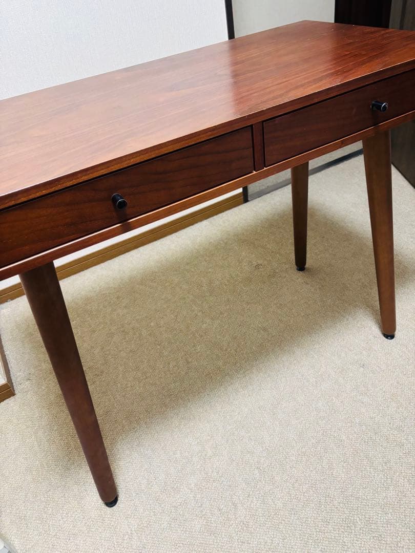 ニトリ　デスクエリン　引き出し付き　 幅90cm