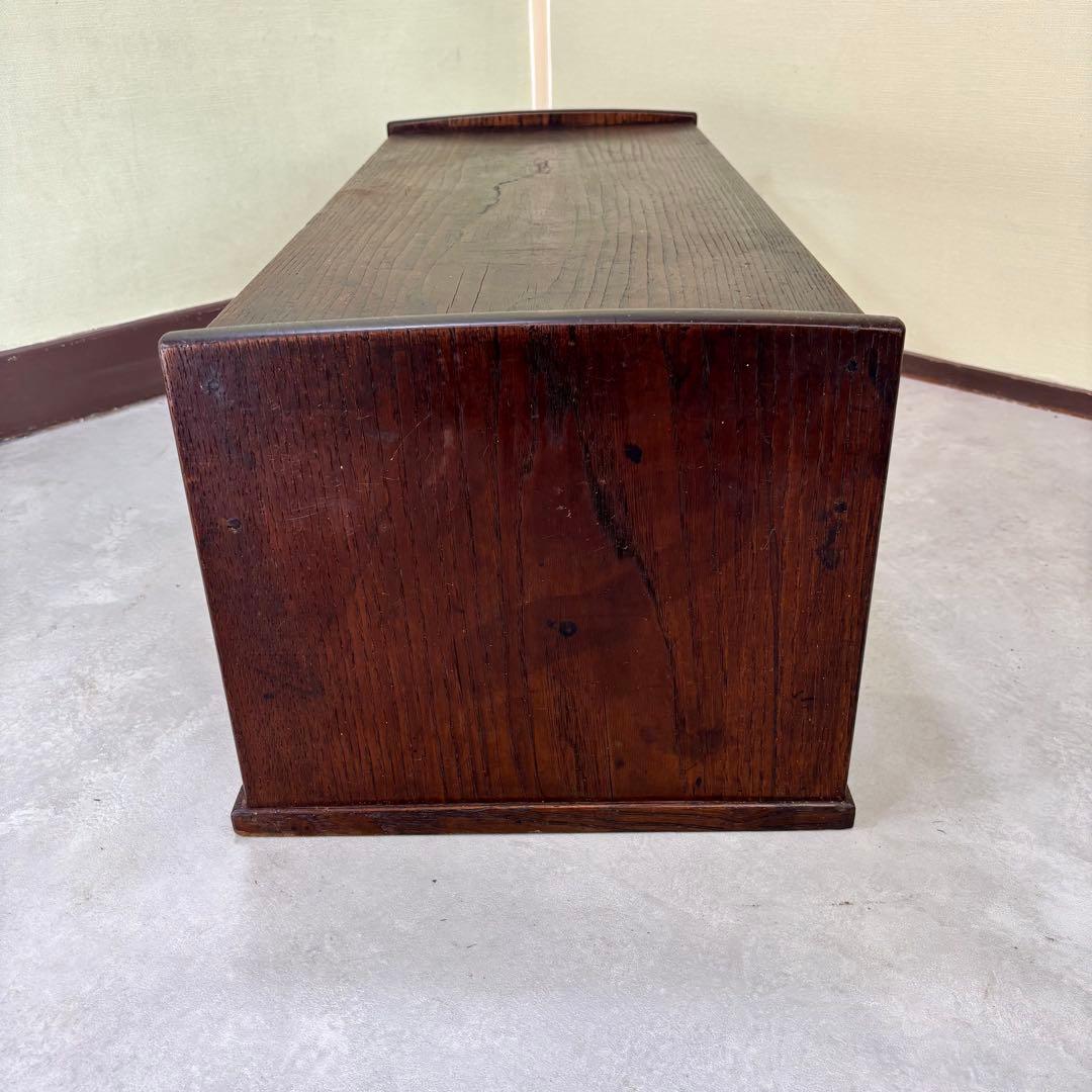 古家具　アンティーク机　ローテーブル　小引き出し３杯　和モダン　飾り台