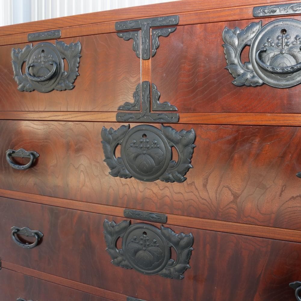 車箪笥 アンティーク 民芸家具 欅 チェスト 和家具 タンス たんす