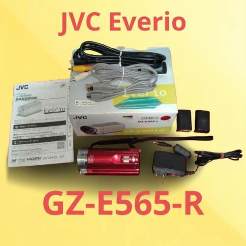 JVC　Everio　GZ-E565-R　✨️バッテリー2個✨️　箱　付属品有