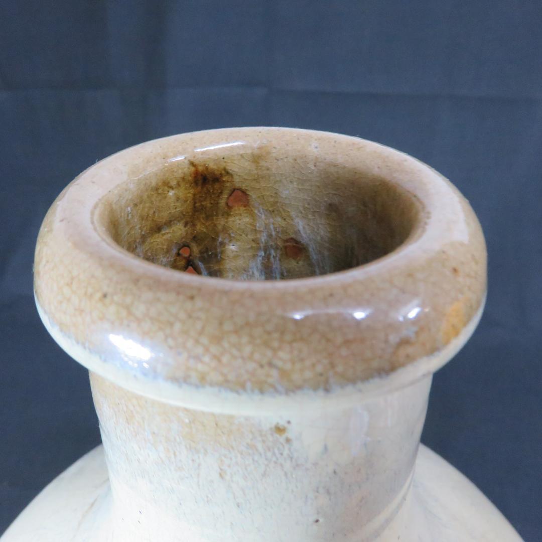 大徳利 会津本郷焼 古作 民芸 民藝 インテリア 飾り 蓋つき